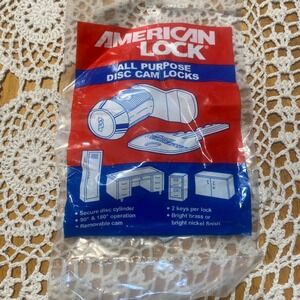 American Lock Disc Cam Lock NEW Cabinet Locker Factory Sealed New